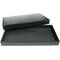 Black Jewelry Case (Removable Magnetic Lid) w/ Black Foam 50 Gem Jar Insert